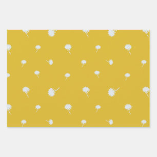 Feuille De Papier Cadeau Ensemble de enveloppes cadeaux Dandelions
