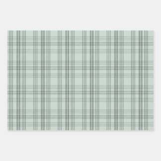 Feuille De Papier Cadeau Ensemble d'enveloppes Cadeau Tartan
