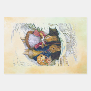 Feuille De Papier Cadeau Ensemble Peter Rabbit