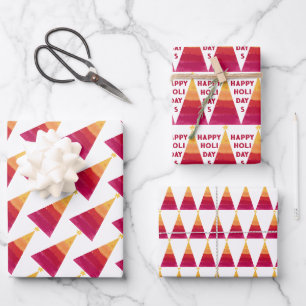 Feuille De Papier Cadeau Enveloppe cadeau Arbres heureux