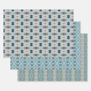 Feuille De Papier Cadeau Enveloppe cadeau dans les tons bleu