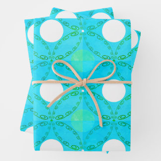 Feuille De Papier Cadeau Enveloppe cadeau de 3