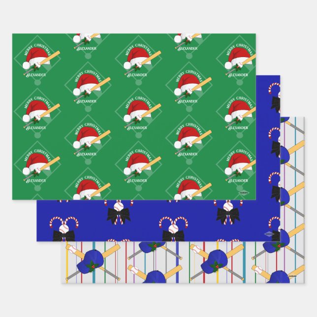 Feuille De Papier Cadeau Enveloppe cadeau de baseball HAMbyWG (Lot)