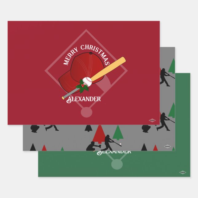 Feuille De Papier Cadeau Enveloppe cadeau de baseball HAMbyWG (Lot)