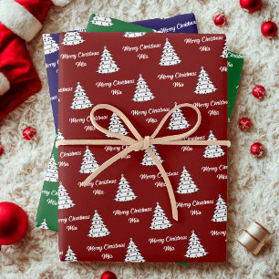 Feuille De Papier Cadeau Enveloppe cadeau de nom personnalisé   Joyeux cade