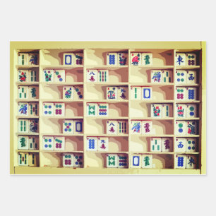 Feuille De Papier Cadeau Enveloppe cadeau Mah Jongg Tiles