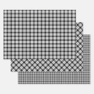 Feuille De Papier Cadeau Enveloppe cadeau plaqué noir et blanc HAMbyWG
