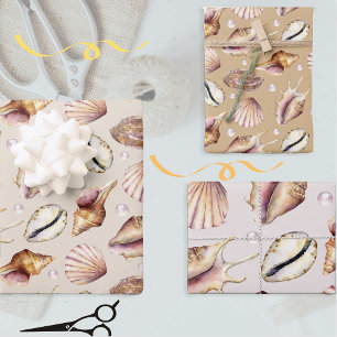 Feuille De Papier Cadeau Enveloppe cadeau Sea Shell