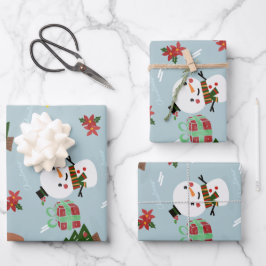 Feuille De Papier Cadeau enveloppe de noël