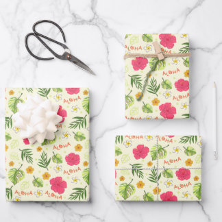 Feuille De Papier Cadeau Enveloppement - Aloha Hawaiian