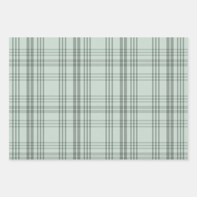 Feuille De Papier Cadeau Enveloppement cadeau en tons gris (Devant)