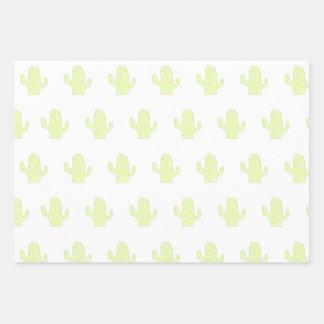Feuille De Papier Cadeau Enveloppement de cactus