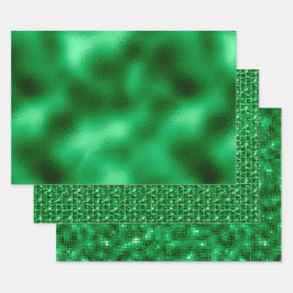 Feuille De Papier Cadeau Épée verte