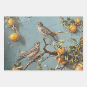 Feuille De Papier Cadeau Éperons - Peinture à l'huile Style d'enveloppement