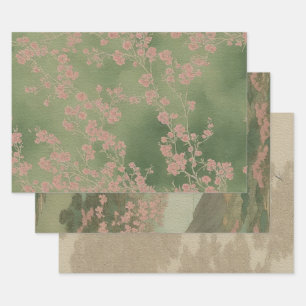 Feuille De Papier Cadeau Éphémère de manuscrit traditionnel japonais No1