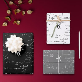 Feuille De Papier Cadeau Équations de formules mathématiques simples