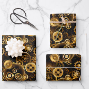 Feuille De Papier Cadeau Équipements en laiton sans vapeur