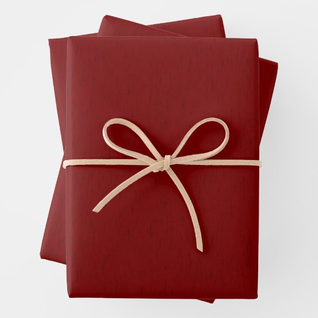 Feuille De Papier Cadeau Érable japonais, velours rouge foncé Texté (En situation)