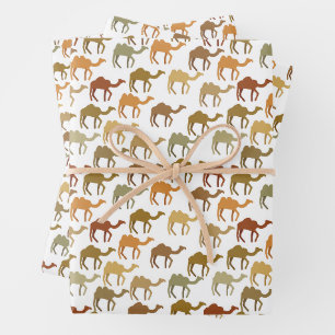 Feuille De Papier Cadeau Esthétique Moderne Terre Camel Animal Motif