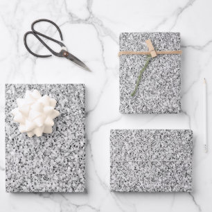 Feuille De Papier Cadeau Étincelle de parties scintillant gris argenté