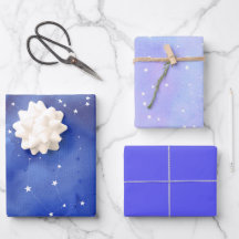 Étoiles célestes pourpres Indigo