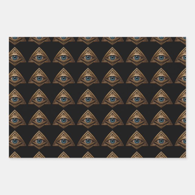 Feuille De Papier Cadeau Eye mignon drôle belle (Devant)