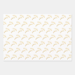 Feuille De Papier Cadeau Eyelashes Glam Or