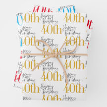 Fabuleux 40e anniversaire 3 couleurs Cadeau