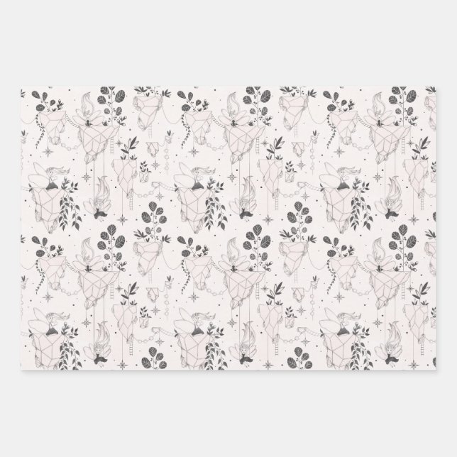 Feuille De Papier Cadeau Fairy Flying Wonderland (Devant)