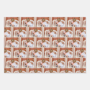 Feuille De Papier Cadeau Faites votre propre Motif photo personnalisé