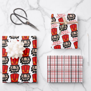 Feuille De Papier Cadeau Fantaisie Noël