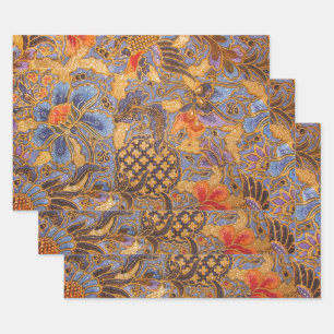 Feuille De Papier Cadeau Fantasia Batik
