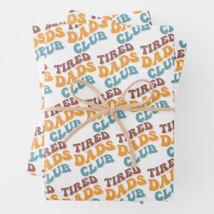 Feuille De Papier Cadeau Fatigué Dads Club Funny