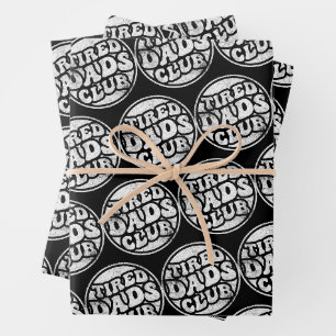 Feuille De Papier Cadeau Fatigué Dads Club Funny