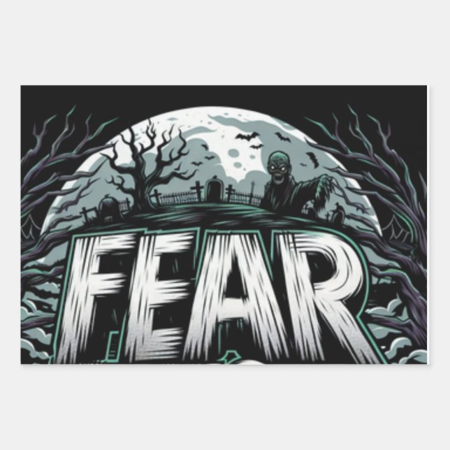 FEUILLE DE PAPIER CADEAU FEAR FEST (Devant)