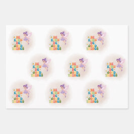 Feuille De Papier Cadeau Fée magnifique