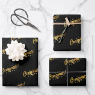 Feuille De Papier Cadeau Félicitations
