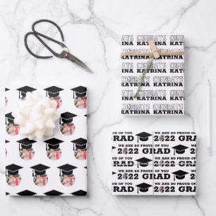 Feuille De Papier Cadeau Félicitations à l'obtention du diplôme Enveloppeme