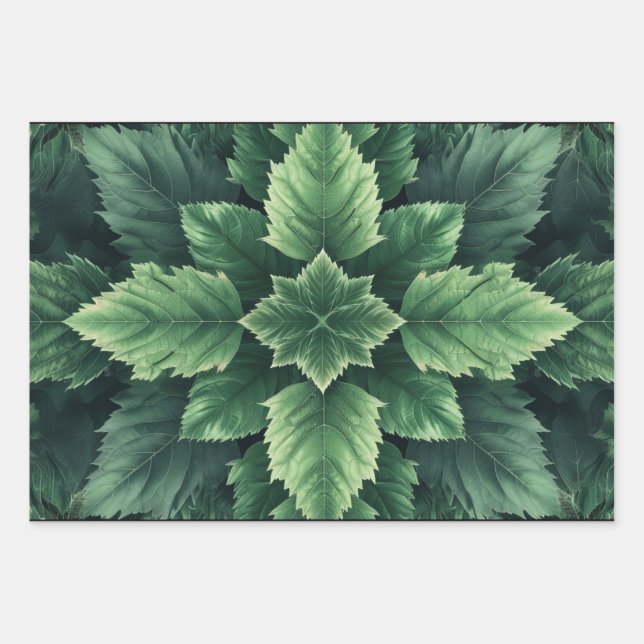 Feuille De Papier Cadeau Fern Leaf (Devant)