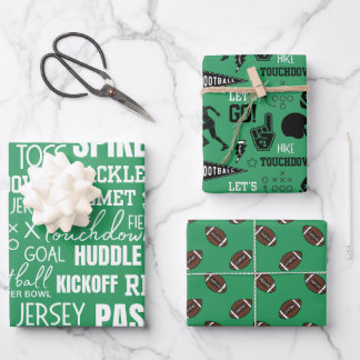 Feuille De Papier Cadeau Fête d'anniversaire pour la première année de foot