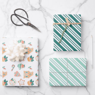 Feuille De Papier Cadeau Fête de Noël Fantaisiste