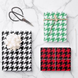 Feuille De Papier Cadeau Fête de Noël motif à la mode