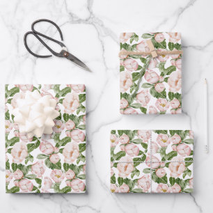 Feuille De Papier Cadeau  Fête des mariées d'anniversaire rose vert