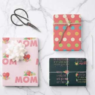Feuille De Papier Cadeau Fête des Mères mignonnes