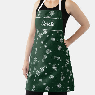 Feuille De Papier Cadeau Fêtes vertes de neige