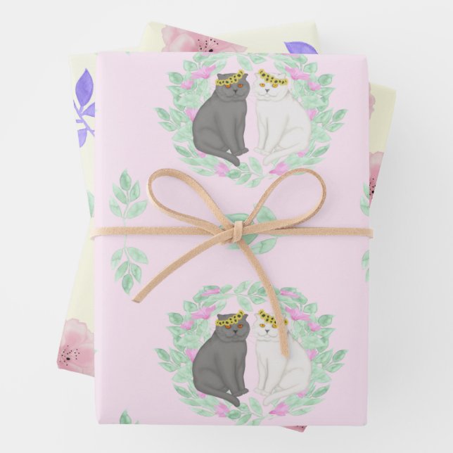 Feuille De Papier Cadeau Fiançailles ou mariage (En situation)