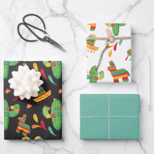 Feuille De Papier Cadeau Fiesta mexicaine
