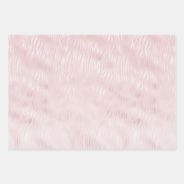 Feuille De Papier Cadeau Fille Glam Blush Pink Zebra Imprimer