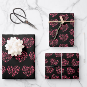 Feuille De Papier Cadeau Filles Coeur de football - Joueuses