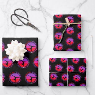 Feuille De Papier Cadeau Filles Gymnastique Caractère Force Courage